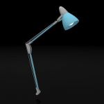 Modern gray-blue desk lamp 3D – model  CAD symbol 128320135N1p0