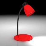 Minimalist red and black desk lamp 3D – model  CAD symbol 129230153p0