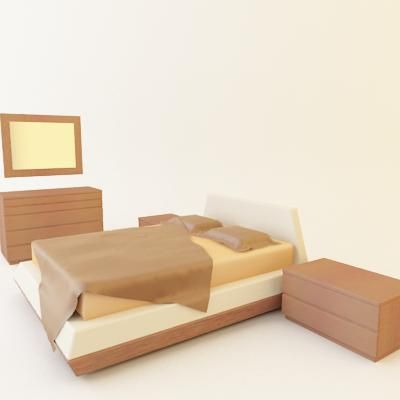 3d-model of OASIS` modern bed (Italy)_3900