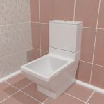 3D-model of toilet bowl 01