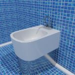 3D-object of bidet 16 56x36x31 FLAMINIA