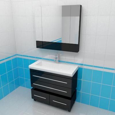 Bathroom furniture 3d-model Aquanet Verona 100