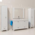 3d-model Bathroom furniture Burgbad Kama Grano White