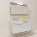 3d-model Bathroom furniture Burgbad Kama Sinea White