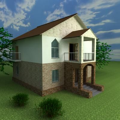 3d-model Cottage 012x02