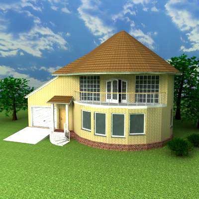 3d-model Cottage 014x04