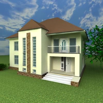 3d-model Cottage 015x01