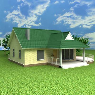 3d-model Cottage 016x01