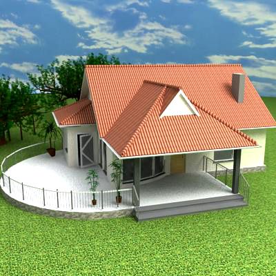 3d-model Cottage 016x04