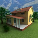 3d-model Cottage 020x03