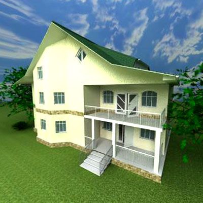 3d-model Cottage 021x03