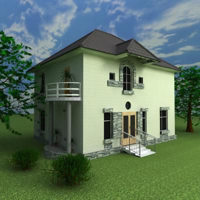 3d-model Cottage 02x01