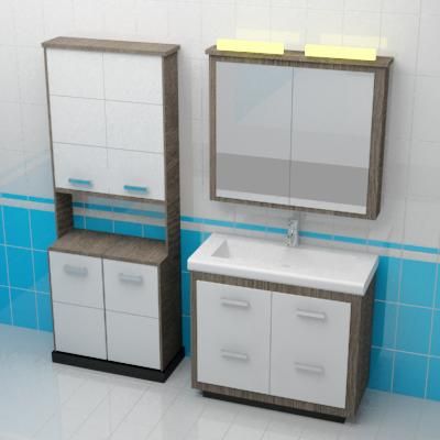 Bathroom furniture 3d-model Moidodyr ryno 100