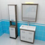 Bathroom furniture 3d-model Moidodyr ryno 80