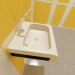 3d-model artceram la fontana sinks 45x41