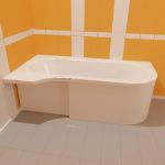 3d-model bathtub Keramag 4U 180x80