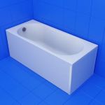 3d-model bathtub nike 160x70