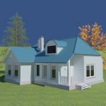 3d-model brick house 01 3