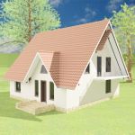 3d-model brick house 04 1