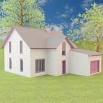 3d-model brick house 06 3