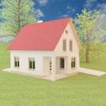 3d-model brick house 09 1