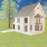 3d-model brick house 10 1