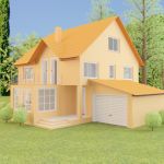 3d-model brick house 14 2