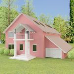 3d-model brick house 15 1