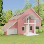 3d-model brick house 15 2