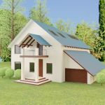 3d-model brick house 15 3