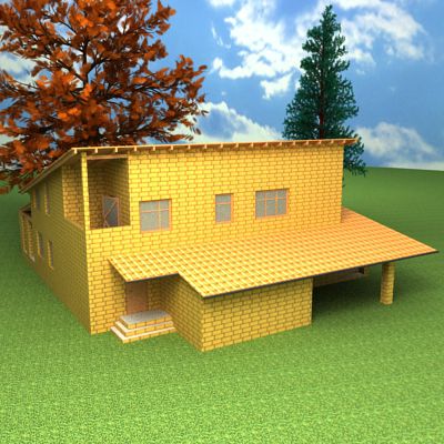 3d-model cottage R 11-2 238