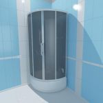 3d-model shower cabine k809