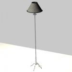 Elegant floor lamp 3D object 4