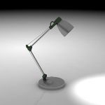 Gray desk lamp high-tech 3D object 664349310p0