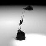 Minimalist black desk lamp 3D – model  CAD symbol 832442130p0