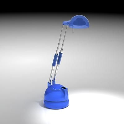 Minimalist blue desk lamp 3D – model  CAD symbol 832442135p0