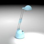 Blue table lamp 3D - model 832442187p0