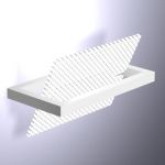 Minimalist sconces high-tech 3D - model CAD symbol Lumi mode  ?25