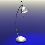 Desk lamp high-tech 3D model Oligo ALUETTE