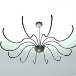 Chrome chandelier Italy 3D object Metalspot ARTIFICIO