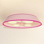 Round pink chandelier 3D - model AltLuciatemative 13