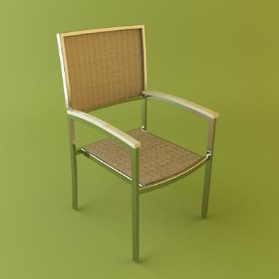 Aluminium_Garden_Furniture_Chair_T_03_3D - model