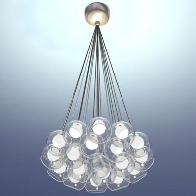 Modern chandelier 3D - model CAD symbol BALLS 19