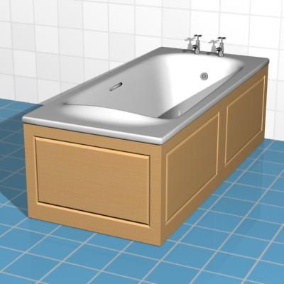 Bathtub02 3D - model