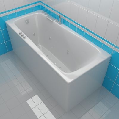 Bath 3d-model Akvatika Aventura 75x170x67