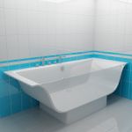 Bath 3d-model Aquatika Plasma 195x80x70