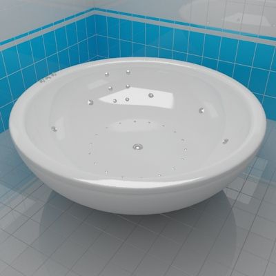 Bath 3d-model Astra-Form Olymp 180x180x65