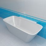 Bath 3d-model Balteco Dune 86x174