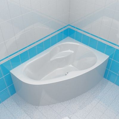 Bath 3d-model Excellent Newa plus 140x95 L