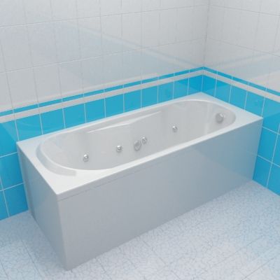 Bath 3d-model Hansgrohe Pharo 240 170x70